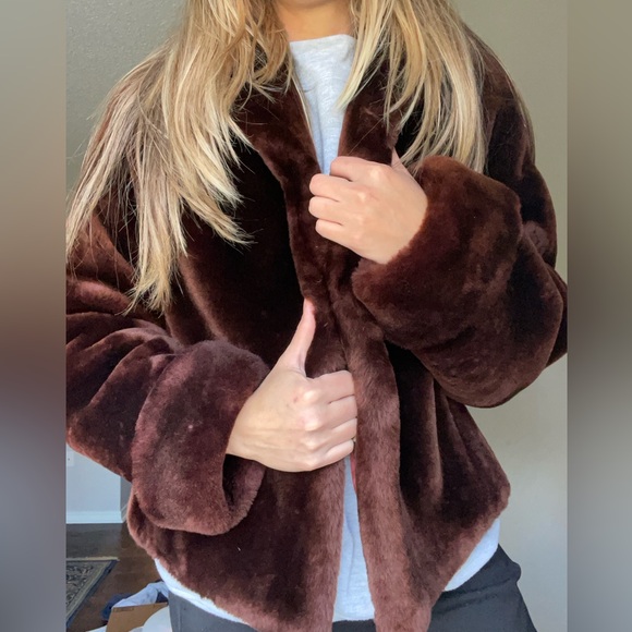 Foley’s Houston genuine red/brown fur mink coat - Picture 12 of 14